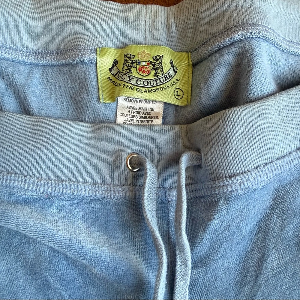 Y2K Juicy Couture Light Blue Velour Tracksuit- Made in Glamorous USA - Picture 3 of 6